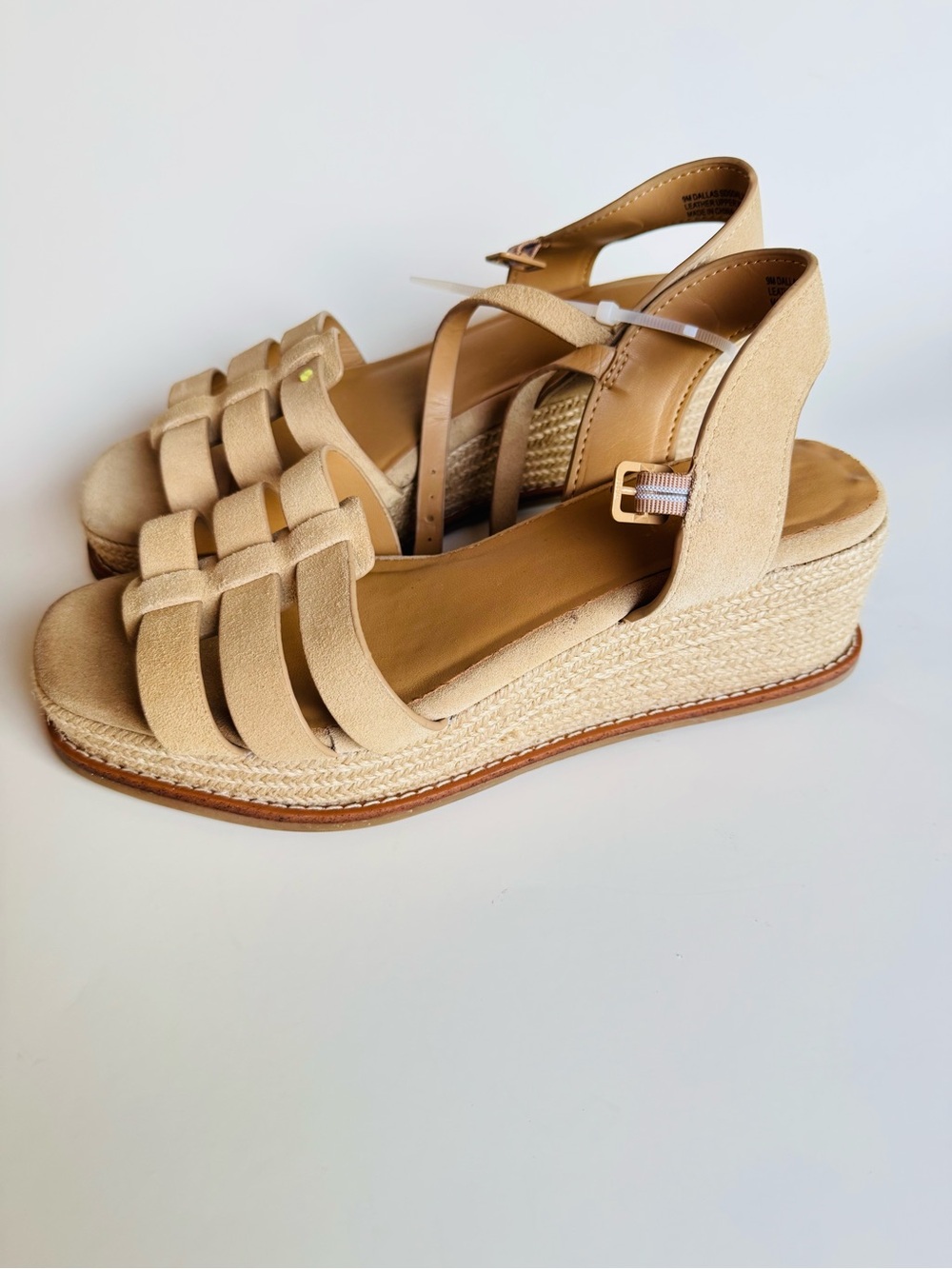 Splendid Tan Beige Espadrille Wedge Sandals